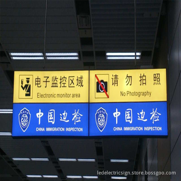 LED Light Box for Ceiling Hanging Directional Sign